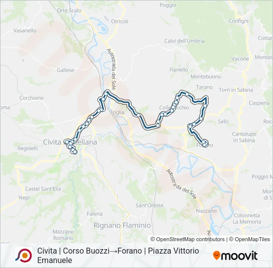 COTRAL Bus Line Map