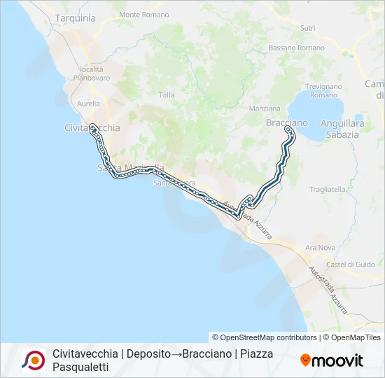 COTRAL Bus Line Map