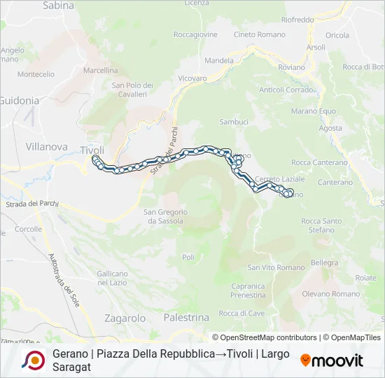 COTRAL Bus Line Map