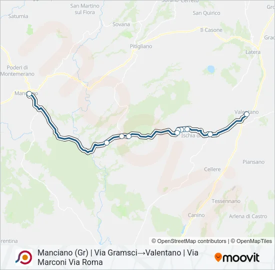 COTRAL Bus Line Map