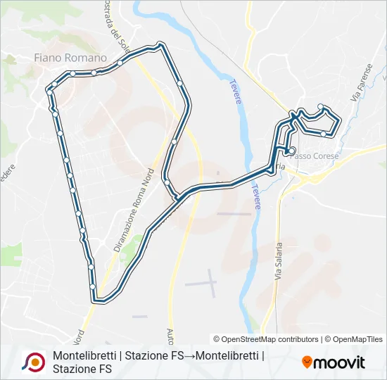 COTRAL Bus Line Map