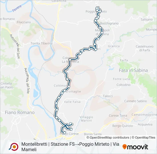 COTRAL Bus Line Map