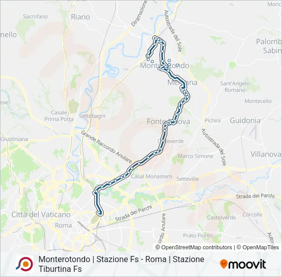 COTRAL Bus Line Map