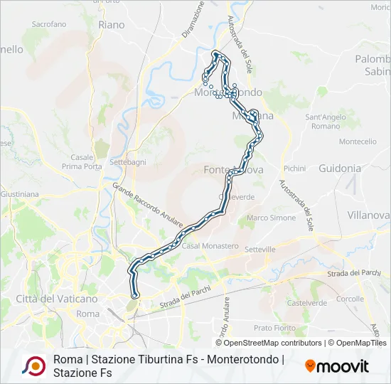 COTRAL Bus Line Map
