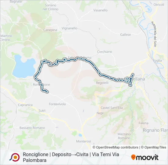 COTRAL Bus Line Map
