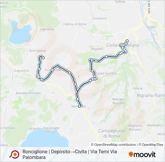 COTRAL Bus Line Map