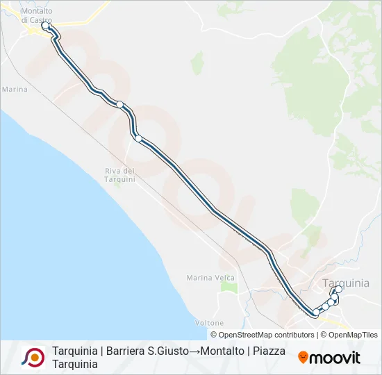 COTRAL Bus Line Map