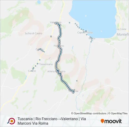 COTRAL Bus Line Map