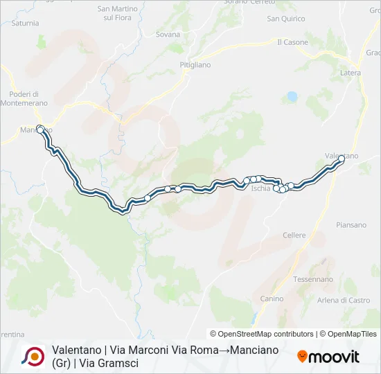 COTRAL Bus Line Map