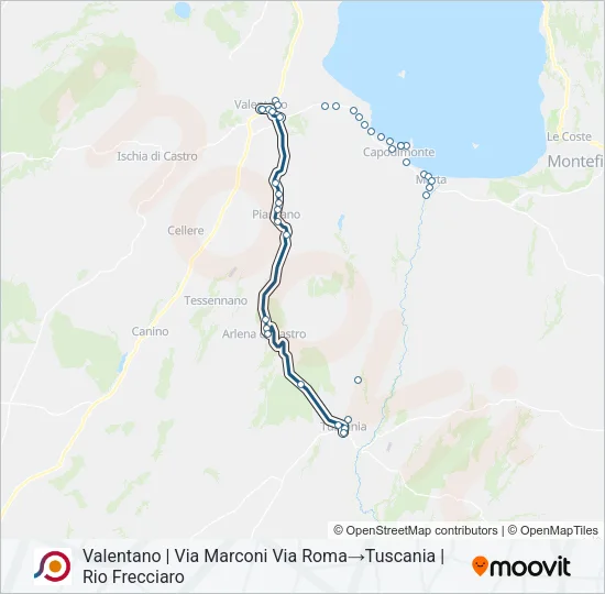 COTRAL Bus Line Map
