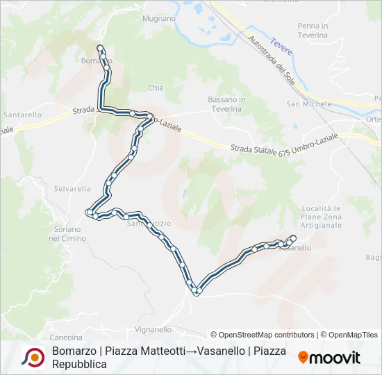 COTRAL Bus Line Map