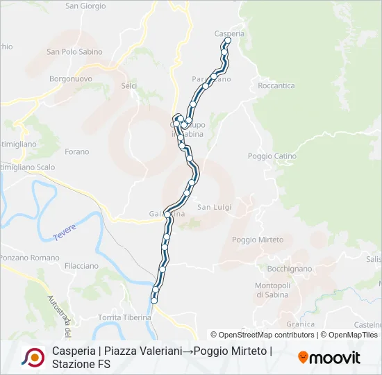 COTRAL Bus Line Map