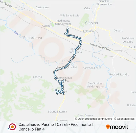 COTRAL Bus Line Map