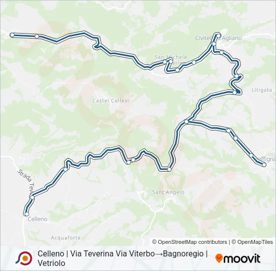 COTRAL Bus Line Map