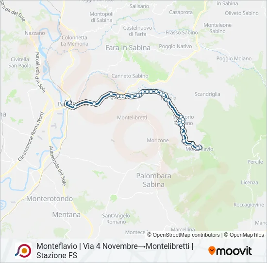 COTRAL Bus Line Map