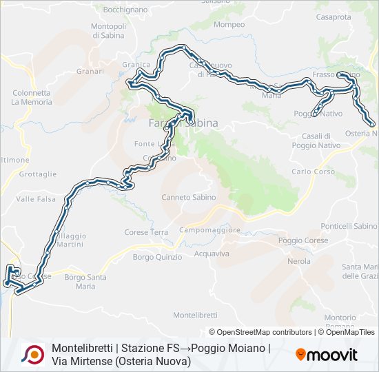 COTRAL bus Line Map