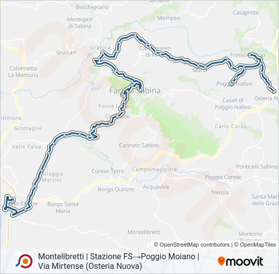 COTRAL Bus Line Map