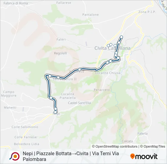COTRAL Bus Line Map