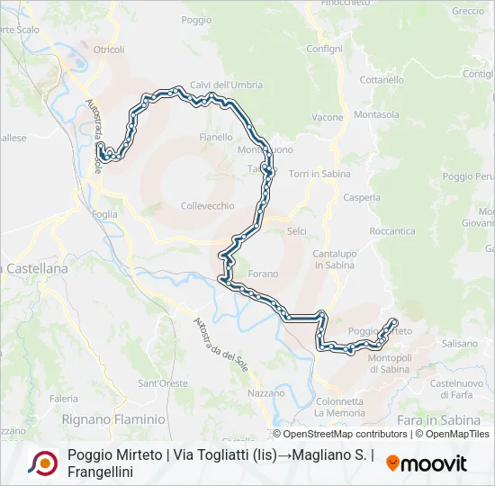 COTRAL Bus Line Map
