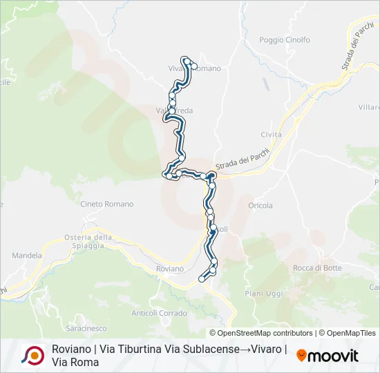 COTRAL Bus Line Map