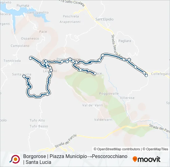 COTRAL Bus Line Map
