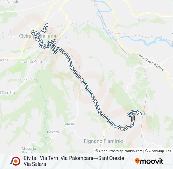 COTRAL Bus Line Map