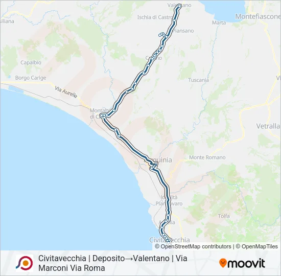 COTRAL Bus Line Map