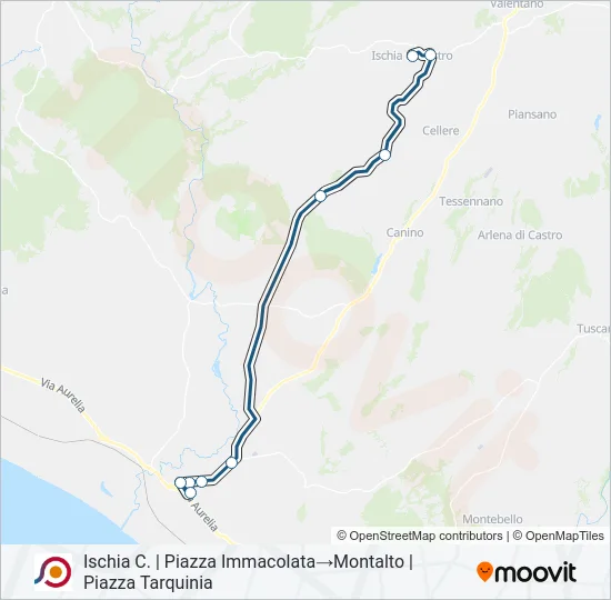 COTRAL Bus Line Map