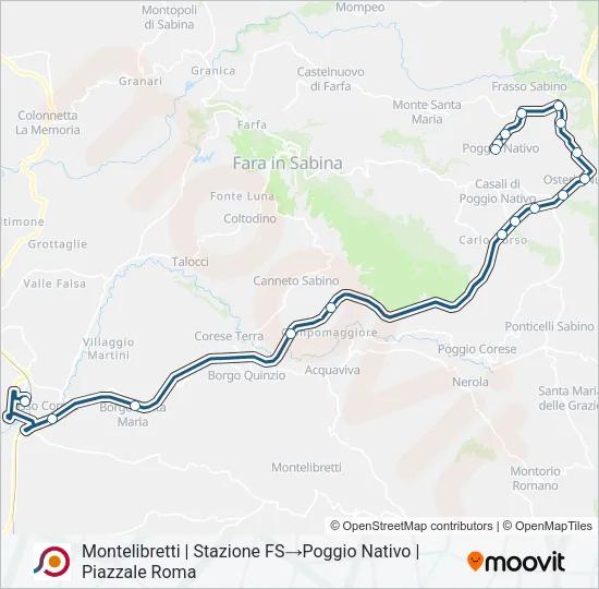 COTRAL Bus Line Map