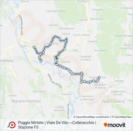 COTRAL Bus Line Map