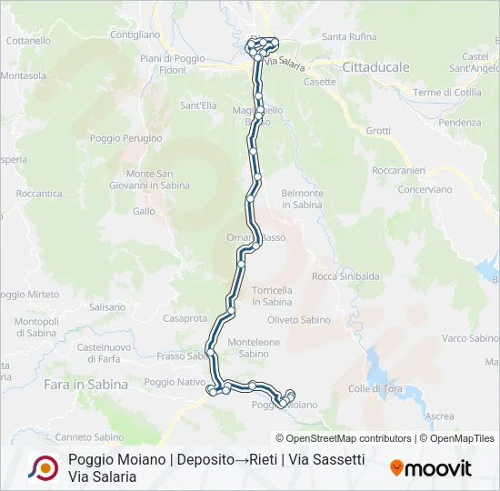COTRAL Bus Line Map
