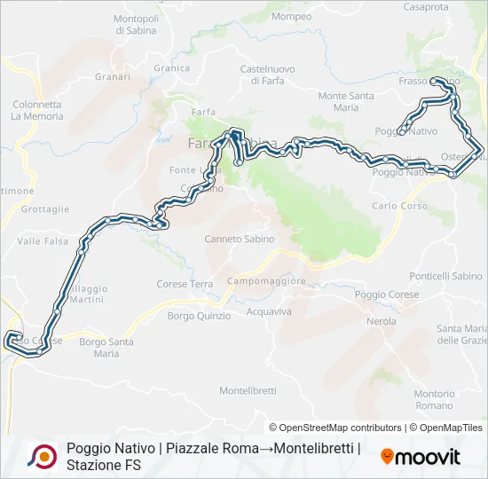 COTRAL Bus Line Map