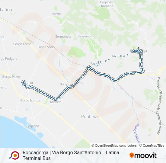 COTRAL Bus Line Map