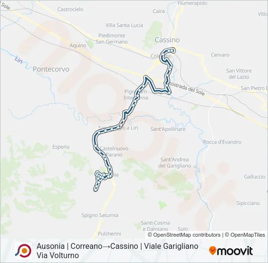 COTRAL Bus Line Map