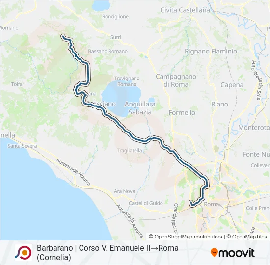 COTRAL Bus Line Map