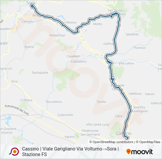 COTRAL Bus Line Map