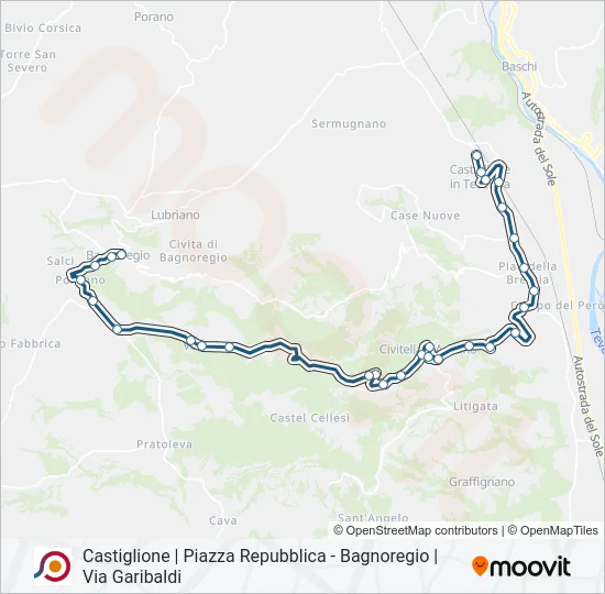 COTRAL Bus Line Map