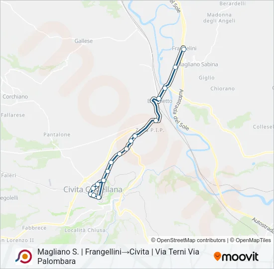 COTRAL Bus Line Map