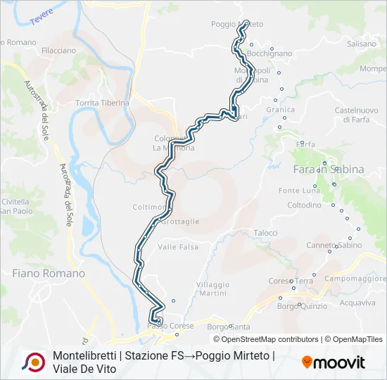 COTRAL Bus Line Map