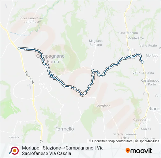 COTRAL Bus Line Map