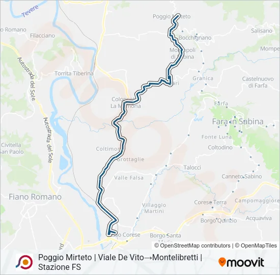 COTRAL Bus Line Map