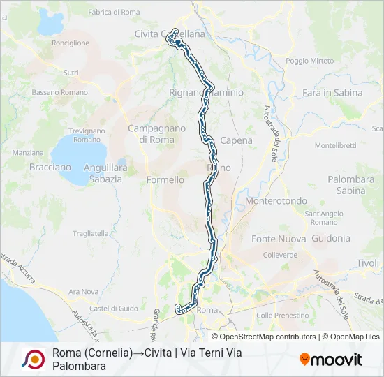 COTRAL Bus Line Map