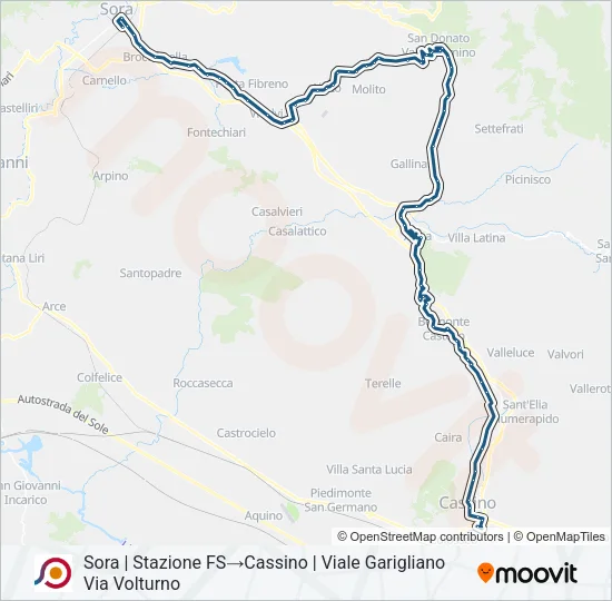COTRAL Bus Line Map