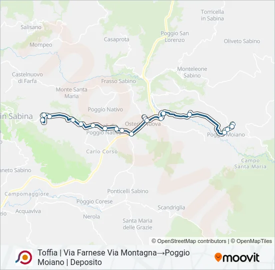 COTRAL Bus Line Map