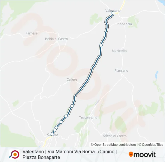 COTRAL Bus Line Map