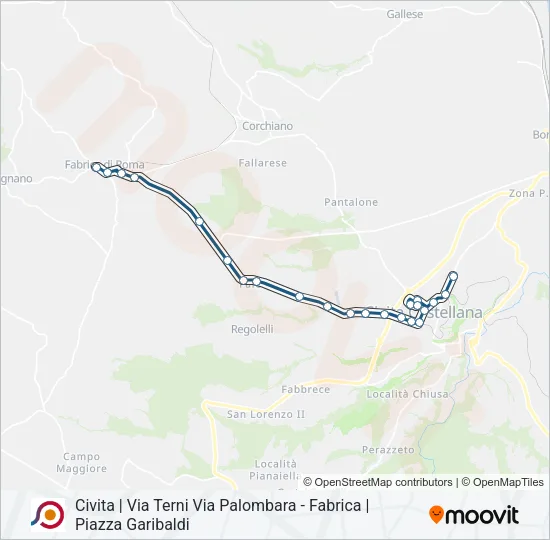 COTRAL Bus Line Map