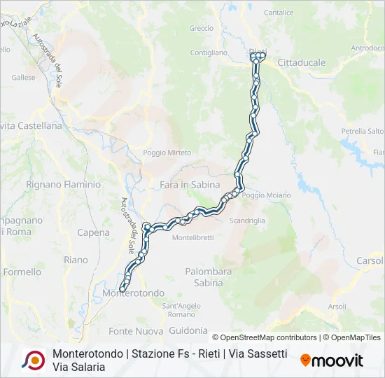 COTRAL Bus Line Map