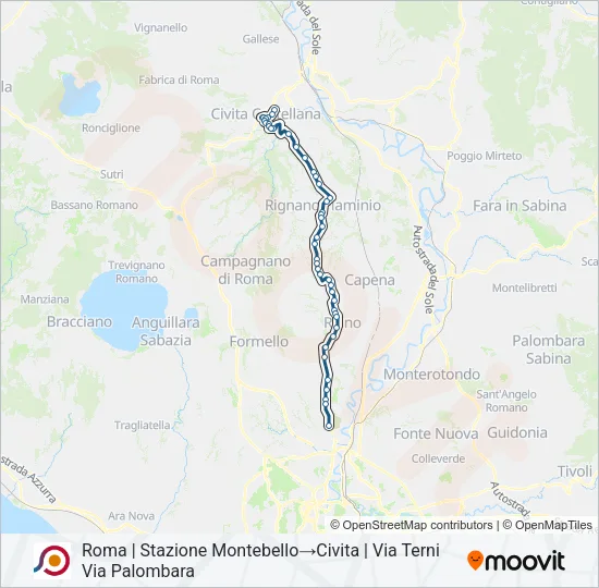 COTRAL Bus Line Map