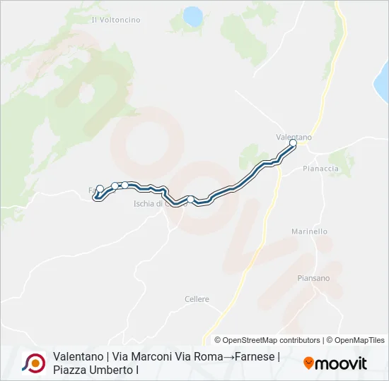 COTRAL Bus Line Map