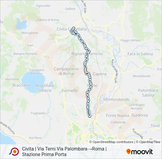 COTRAL Bus Line Map